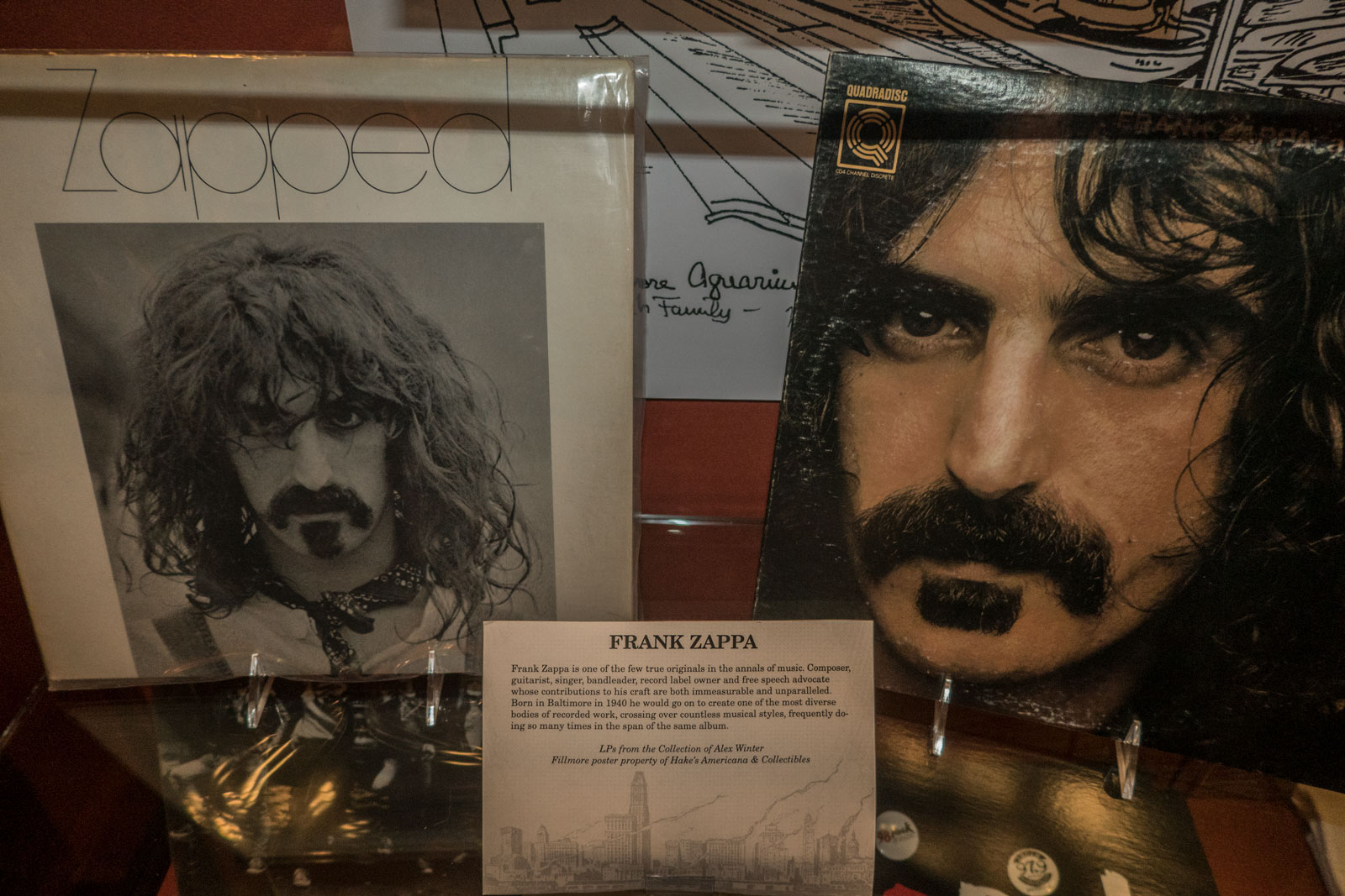 Frank Zappa at Geppi's Entertainment Museum Baltimore Maryland