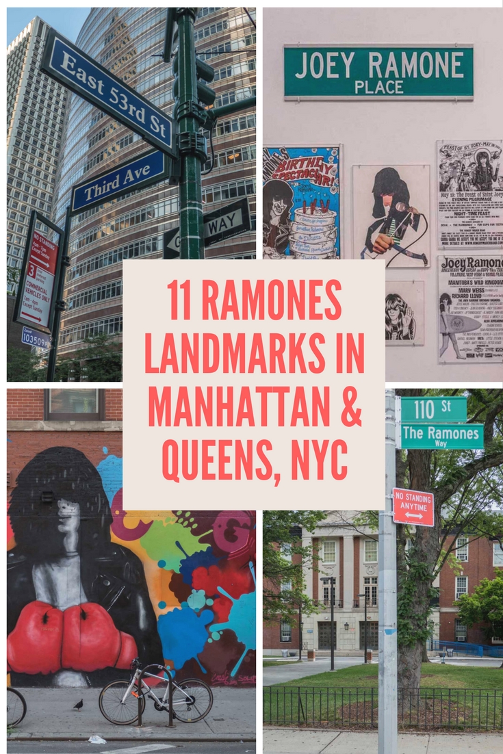 Pinterest 11 Ramones Landmarks in Manhattan & Queens NYC