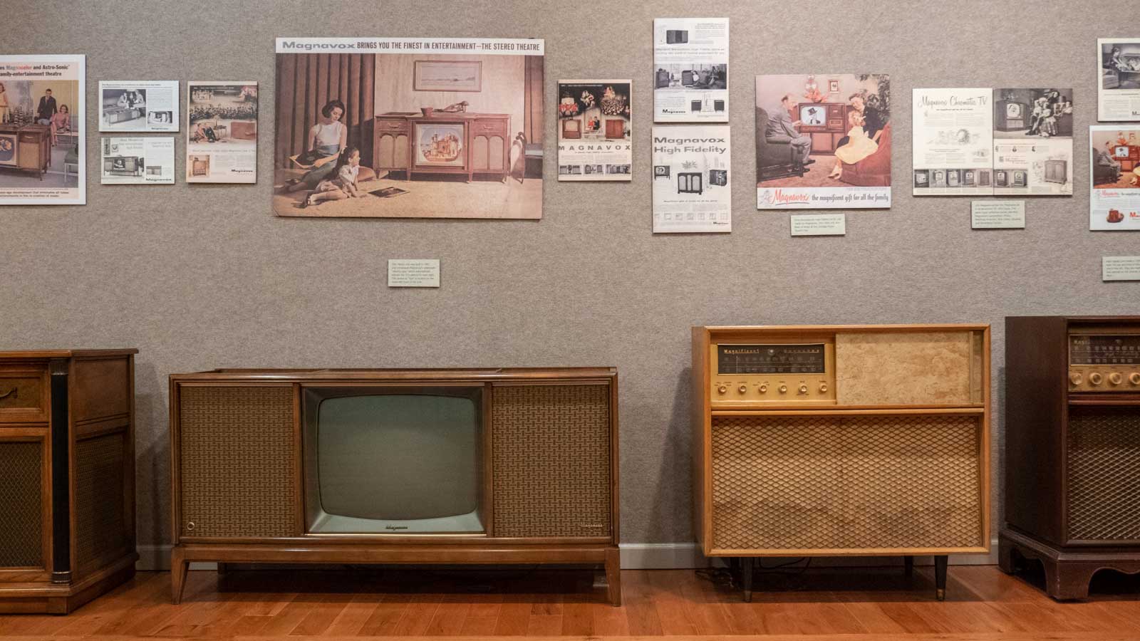 Magnavox exhibit at Greeneville Green County Museum Tennessee
