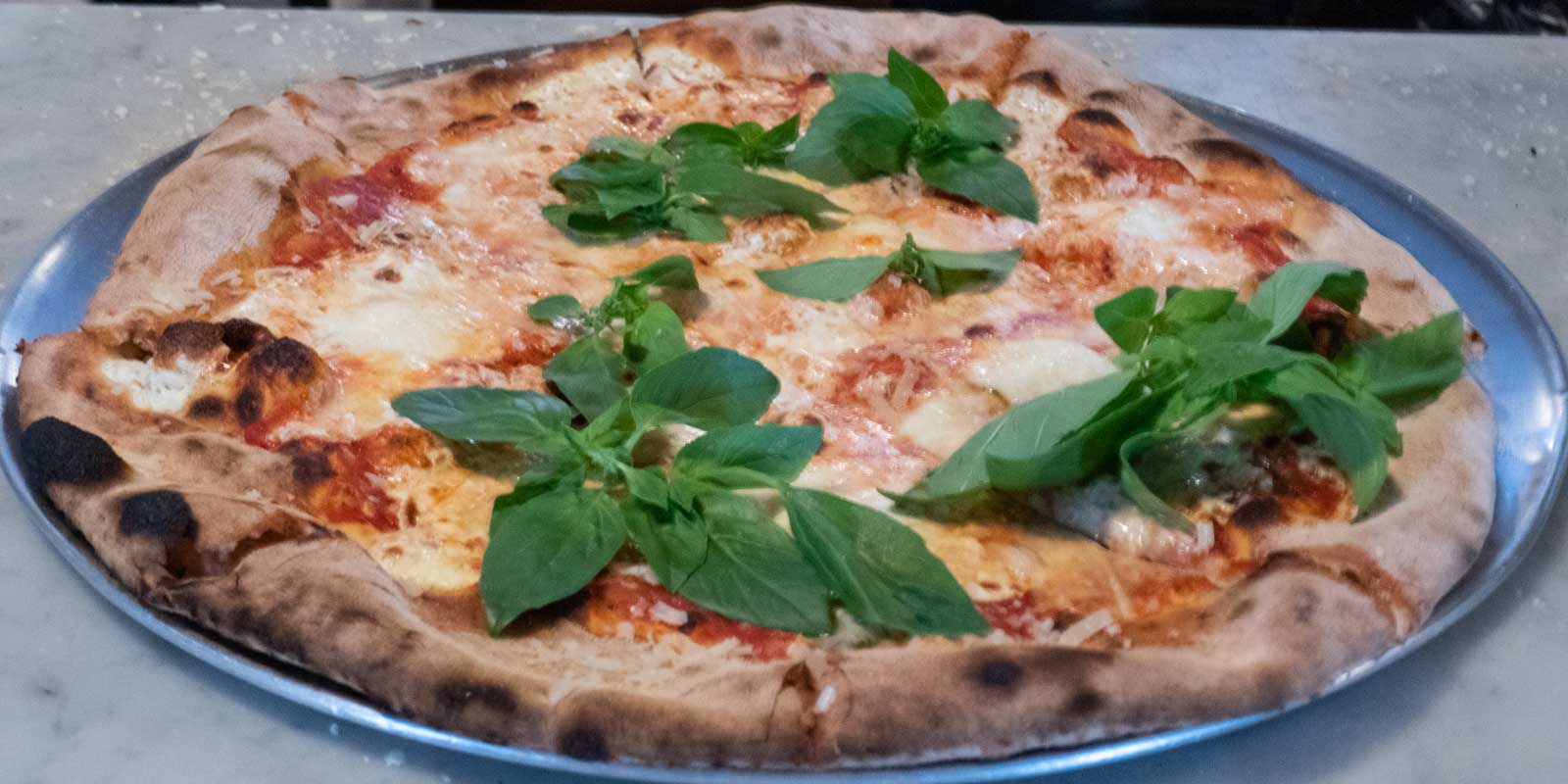 Margherita Pizza at Lucali Brooklyn 