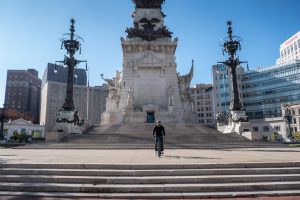 Brian cycling in Indianapolis 2020