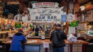 Faidley seafood raw bar Baltimore