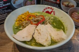 vegetable ramen with chicken from Thumbs Up Ramen Fort Lee New Jersey